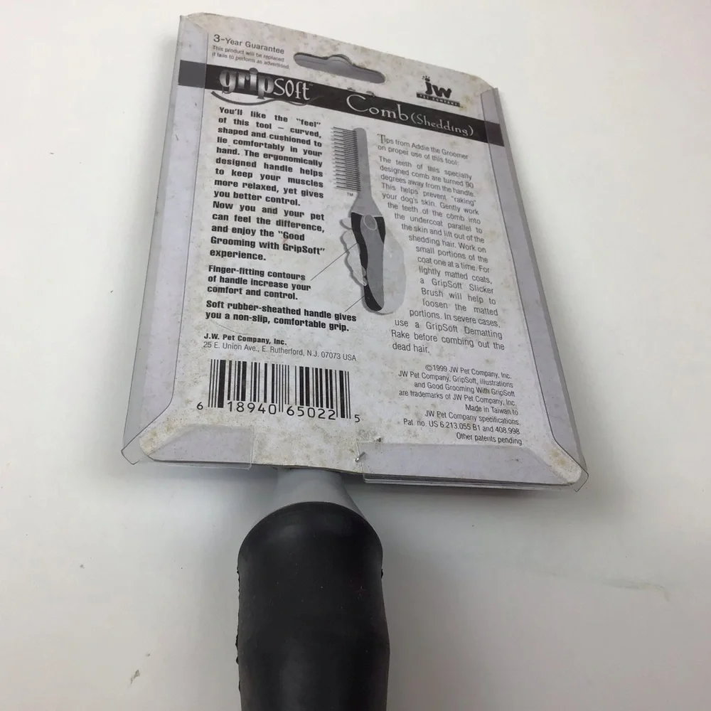 Pet Grooming Grip Soft Dog Shedding Comb